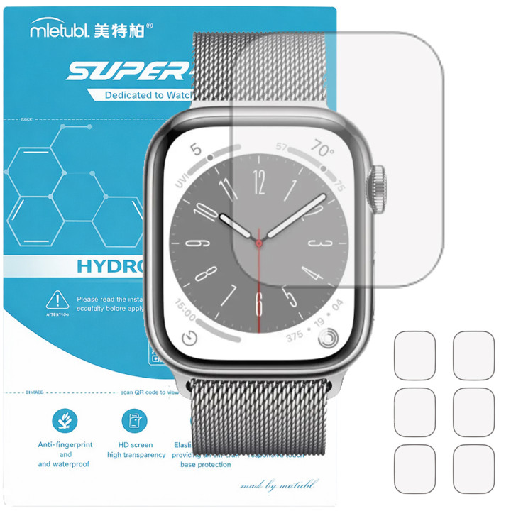 Гідрогелева плівка (6шт) для Apple Watch Series 8 45mm Mietubl Super TPU HD