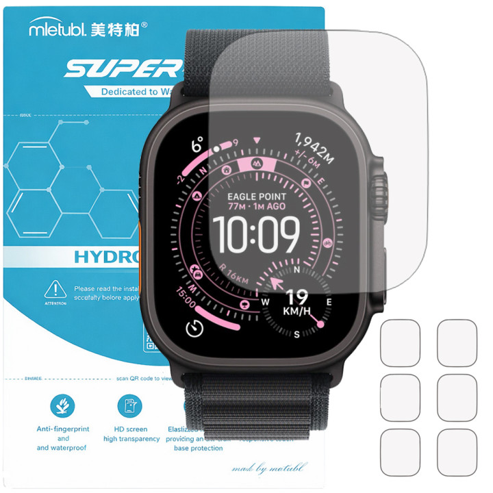 Гідрогелева плівка (6шт) для Apple Watch Ultra 3 Mietubl Super TPU HD
