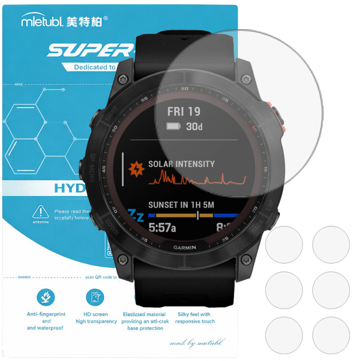 Гідрогелева плівка для Garmin Fenix 7X Mietubl Super TPU HD