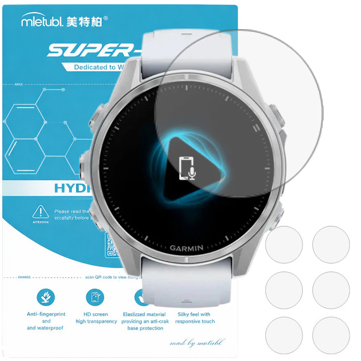 Гідрогелева плівка (6шт) для Garmin Fenix 8 47mm Mietubl Super TPU HD