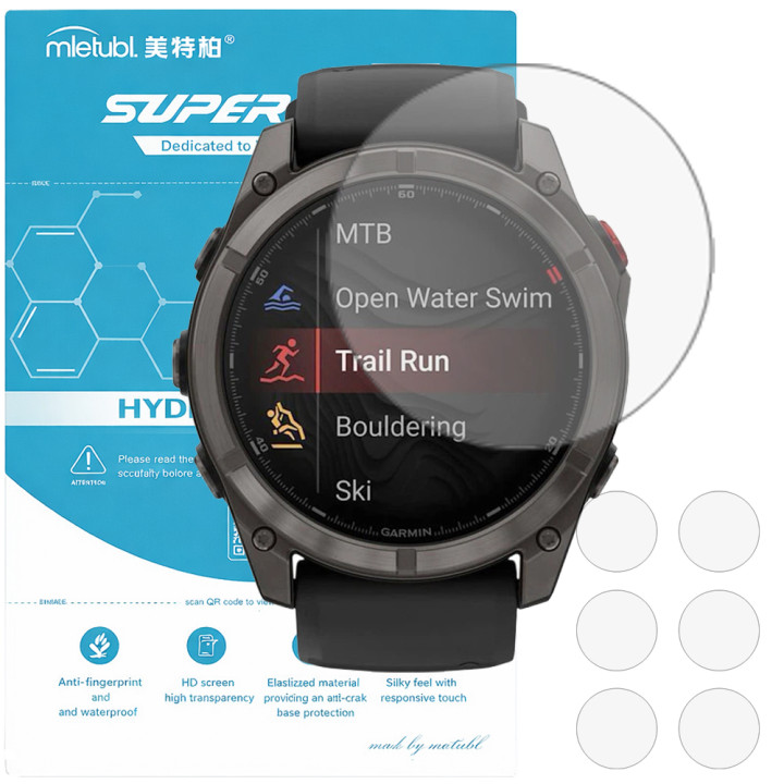 Гідрогелева плівка для Garmin Fenix 8 Pro 47mm Mietubl Super TPU HD
