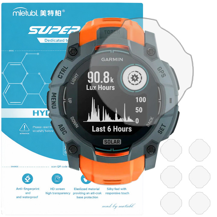 Гідрогелева плівка для Garmin Instinct 3 45mm Mietubl Super TPU HD