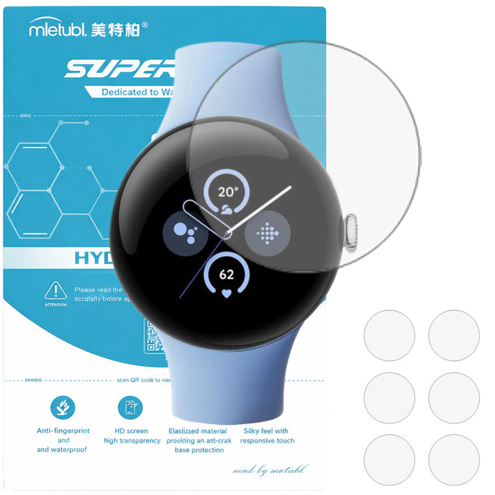 Гідрогелева плівка (6шт) для Google Pixel Watch 2 Mietubl Super TPU HD