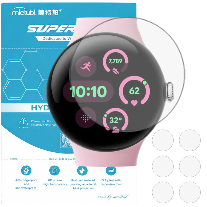 Гидрогелевая пленка (6шт) для Google Pixel Watch 3 41mm Mietubl Super TPU HD