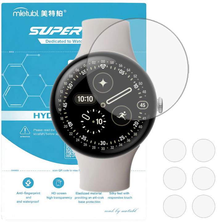 Гідрогелева плівка (6шт) для Google Pixel Watch 4 41mm Mietubl Super TPU HD