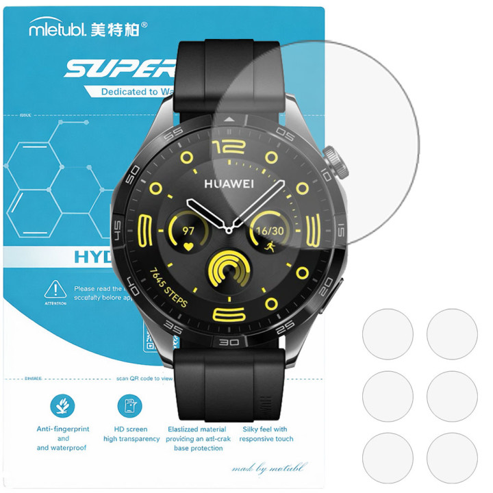 Гідрогелева плівка для HUAWEI Watch GT 4 46mm Mietubl Super TPU HD