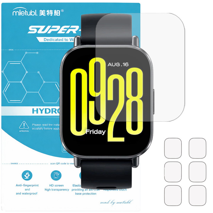 Гідрогелева плівка (6шт) для Xiaomi Redmi Watch 5 Active Mietubl Super TPU HD