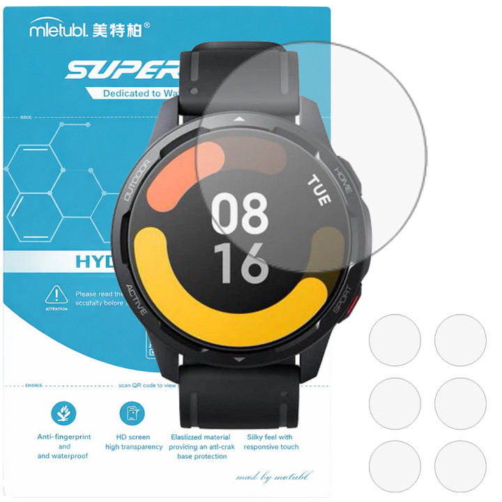 Гідрогелева плівка (6шт) для Xiaomi Watch S1 Active Mietubl Super TPU HD