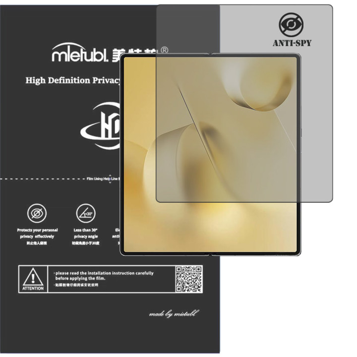 Гидрогелевая пленка антишпион Mietubl HD Privacy Screen Protector для Xiaomi Mix Fold 2 Inner