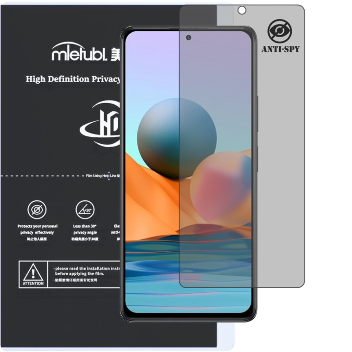 Гідрогелева плівка антишпигун Mietubl HD Privacy Screen Protector для Xiaomi Redmi Note 10 Pro