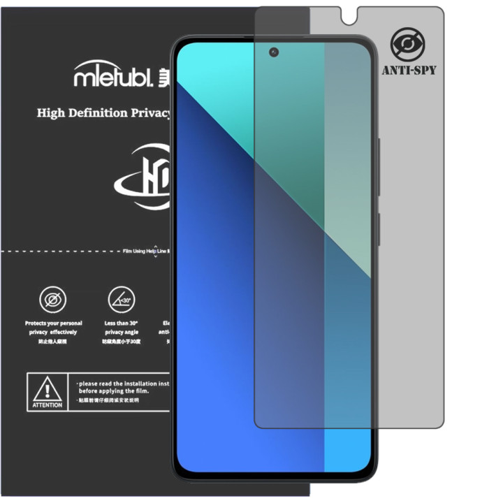 Гидрогелевая пленка антишпион Mietubl HD Privacy Screen Protector для Xiaomi Redmi Note 13