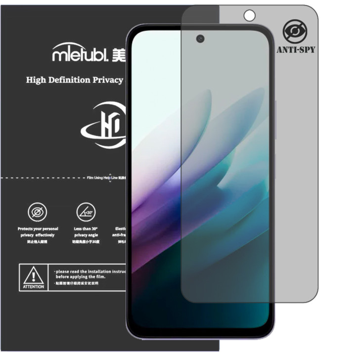 Гидрогелевая пленка антишпион Mietubl HD Privacy Screen Protector для Xiaomi Redmi 15
