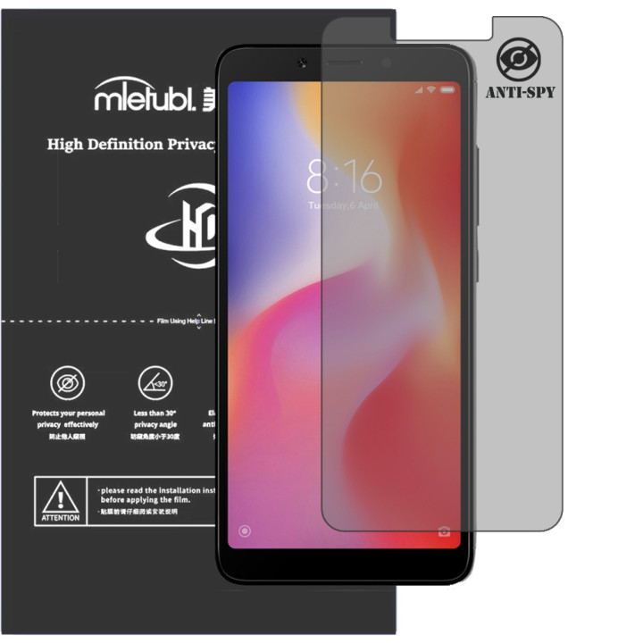 Гидрогелевая пленка антишпион Mietubl HD Privacy Screen Protector для Xiaomi Redmi 6