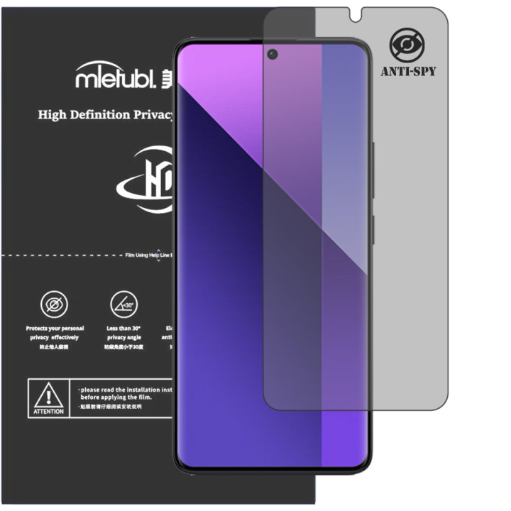 Гидрогелевая пленка антишпион Mietubl HD Privacy Screen Protector для Xiaomi Redmi Note 13 Pro+