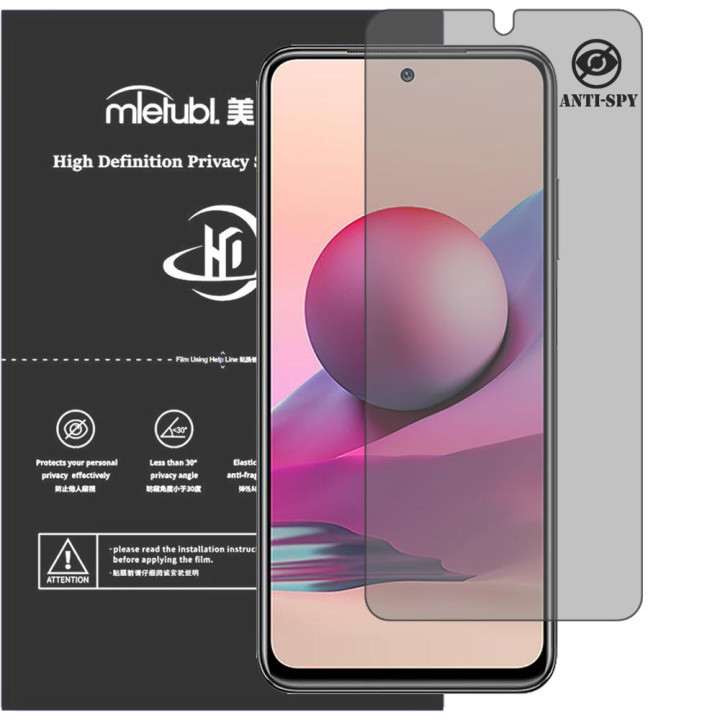 Гідрогелева плівка антишпигун Mietubl HD Privacy Screen Protector для Xiaomi Redmi Note 10S