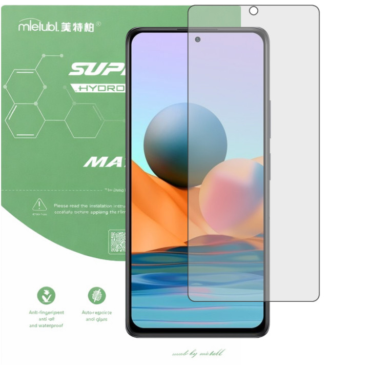 Гидрогелевая пленка матовая Mietubl Super TPU Matte для Xiaomi Redmi Note 10 Pro