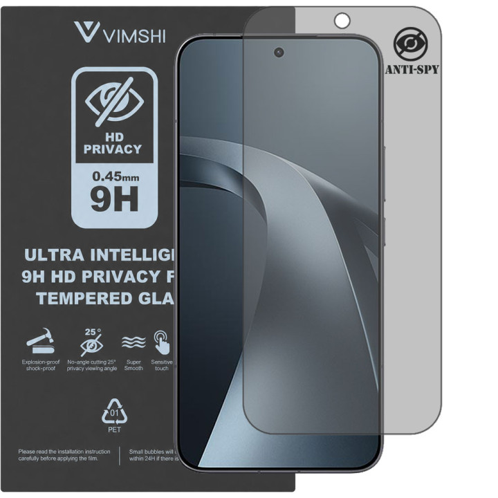 Протиударна захисна плівка антишпигун Vimshi Ultra 9H Privacy Flex для Xiaomi 17T Pro