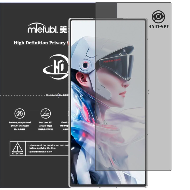Гідрогелева плівка антишпигун Mietubl HD Privacy Screen Protector для ZTE REDMAGIC 10 Air