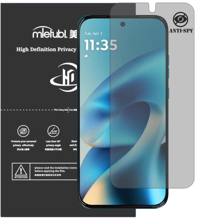 Гідрогелева плівка антишпигун Mietubl HD Privacy Screen Protector для Motorola Moto G Max