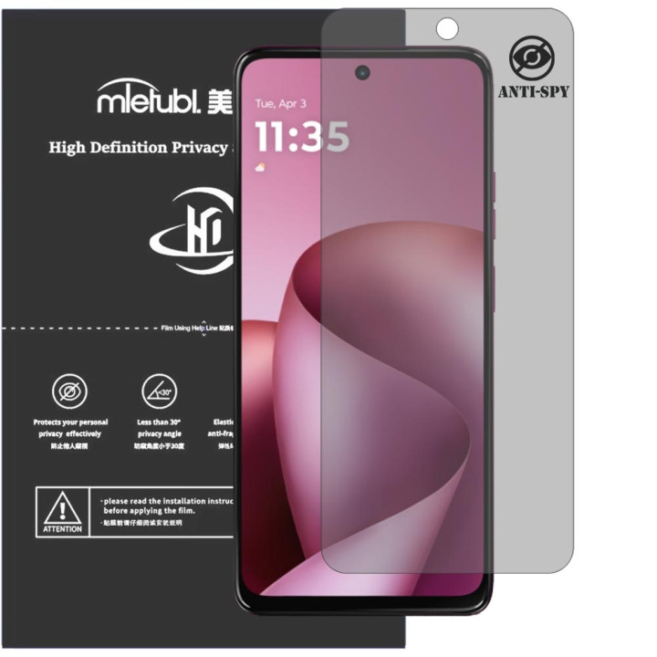 Гідрогелева плівка антишпигун Mietubl HD Privacy Screen Protector для Motorola Moto G47