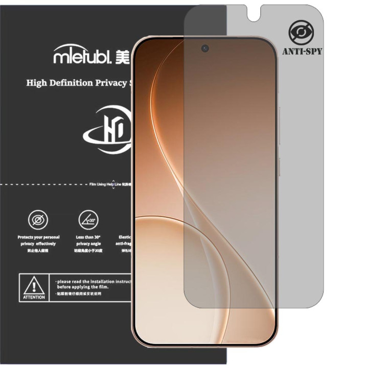 Гідрогелева плівка антишпигун Mietubl HD Privacy Screen Protector для OPPO Reno15 Pro Max