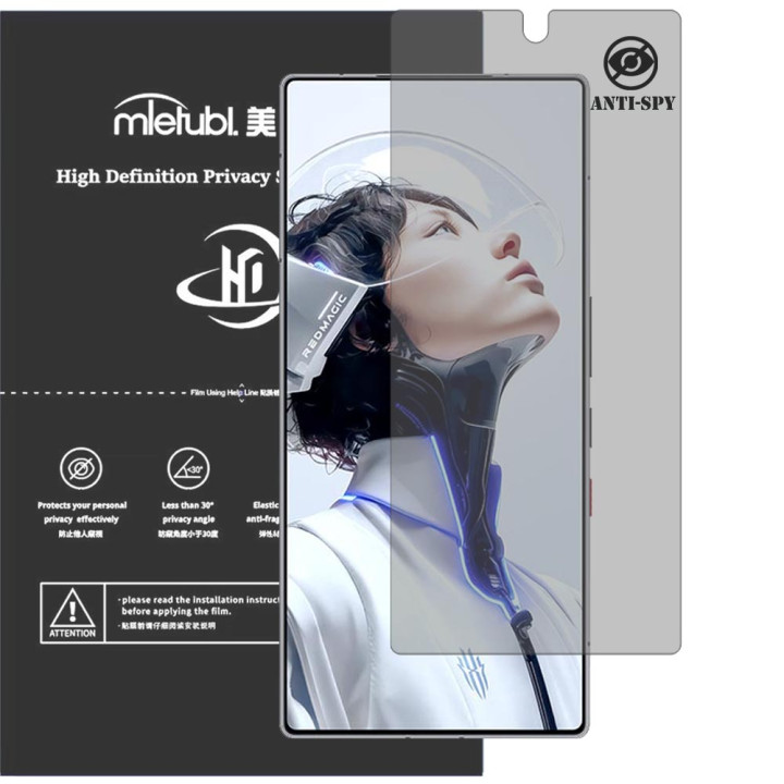Гідрогелева плівка антишпигун Mietubl HD Privacy Screen Protector для ZTE REDMAGIC 11 Pro+