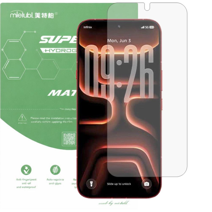 Гідрогелева плівка матова Mietubl Super TPU Matte для Infinix Note 60 Ultra