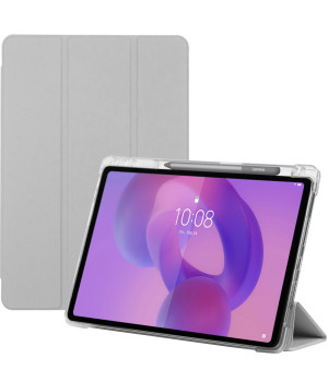 Чехол Galeo TPU Trifold with Stylus Holder для Lenovo Idea Tab Plus 12.1" (2025) / Tab K12 TB361FU Grey