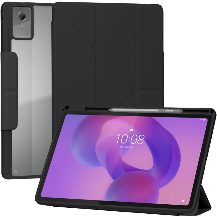 Чехол Galeo Hybrid Y-Type with Stylus Holder для Lenovo Idea Tab Plus 12.1" (2025) TB361FU Black