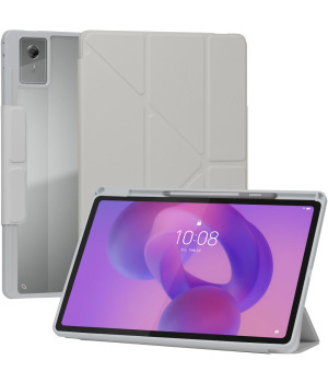 Чехол Galeo Hybrid Y-Type with Stylus Holder для Lenovo Idea Tab Plus 12.1" (2025) TB361FU Grey