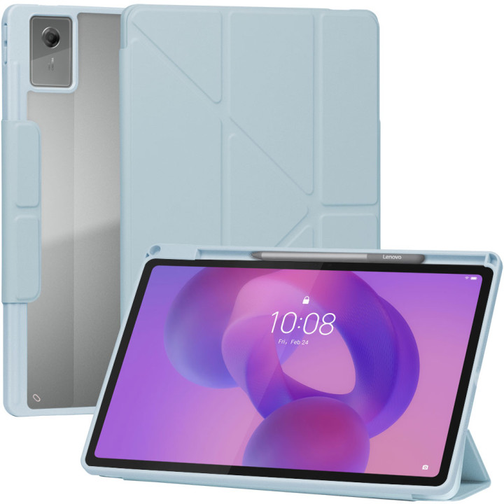 Чехол Galeo Hybrid Y-Type with Stylus Holder для Lenovo Idea Tab Plus 12.1" (2025) TB361FU Light Blue