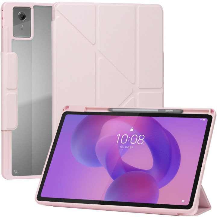 Чохол Galeo Hybrid Y-Type with Stylus Holder для Lenovo Idea Tab Plus 12.1" (2025) TB361FU Pink