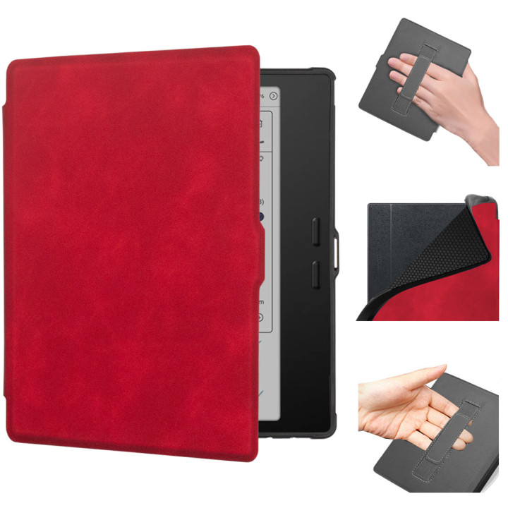 Чехол Galeo TPU with Handstrap для Onyx BOOX Go 7, Go Color 7 (Gen I и II), BOOX Page, BOOX Leaf 2/3/3C Red