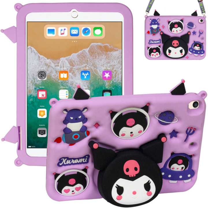 Дитячий чохол для Apple iPad 9.7" (2017/2018), Air 1/2, Pro 9.7" Galeo Cartoon Dark Kawaii з ремінцем