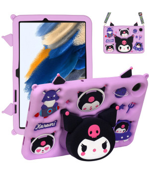 Дитячий чохол для Samsung Galaxy Tab A8 10.5" SM-X200, SM-X205 Galeo Cartoon Dark Kawaii з ремінцем
