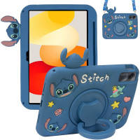 Дитячий чохол для Xiaomi Redmi Pad SE 11" Galeo Cartoon Cute Alien з ремінцем