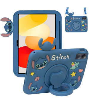 Детский чехол для Xiaomi Redmi Pad SE 11" Galeo Cartoon Cute Alien с ремешком