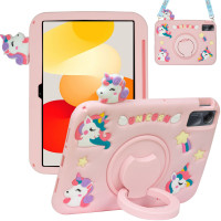 Дитячий чохол для Xiaomi Redmi Pad SE 11" Galeo Cartoon Unicorn з ремінцем