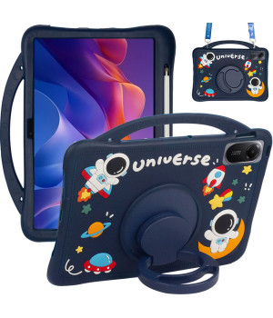 Дитячий чохол для Xiaomi Redmi Pad 2 11" (2025) / Redmi Pad SE 11" Galeo Cartoon Space з ремінцем
