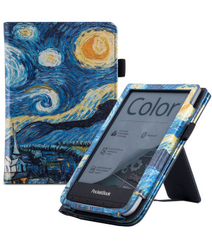 Чехол Galeo Vertical Leather Stand для Pocketbook 606, 616, 617, 618, 627, 628, 632, 633 Van Gogh