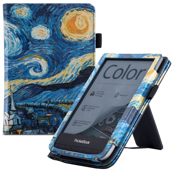 Чехол Galeo Vertical Leather Stand для Pocketbook 606, 616, 617, 618, 627, 628, 632, 633 Van Gogh