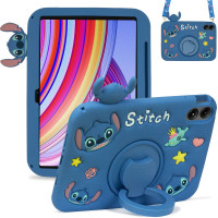 Дитячий чохол для Xiaomi Redmi Pad Pro 12.1" / Poco Pad Galeo Cartoon Cute Alien з ремінцем