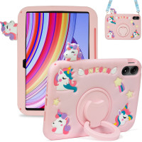 Дитячий чохол для Xiaomi Redmi Pad Pro 12.1" / Poco Pad Galeo Cartoon Unicorn з ремінцем