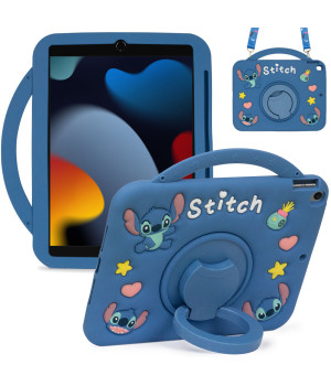Дитячий чохол для Apple iPad 7/8/9 10.2" (2019/2020/2021) Galeo Cartoon Cute Alien з ремінцем