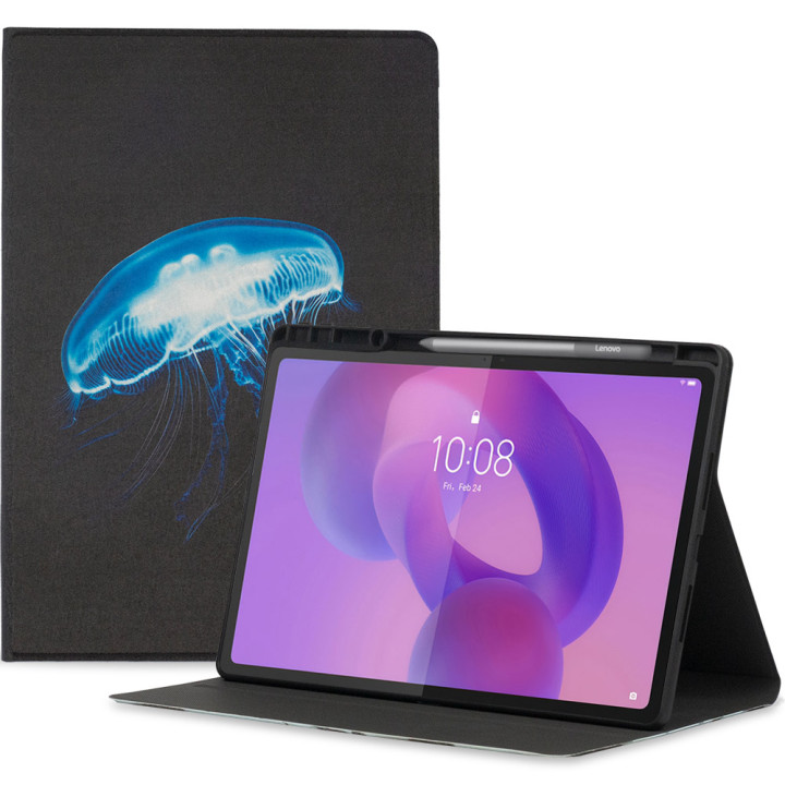 Чохол Galeo TPU Print with Stylus Holder для Lenovo Idea Tab Plus 12.1" / Tab K12 TB361FU, TB361ZU Jellyfish