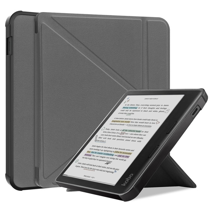 Чохол Galeo TPU Origami для Kobo Libra Colour 7" (N428) Grey