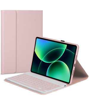 Чехол с bluetooth клавиатурой для Xiaomi Pad 8 / Pad 8 Pro 11.2" (2025) Galeo (En+Ua+Ru) Pink