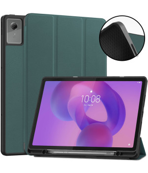 Чохол Galeo Flex TPU з відсіком для стилуса для Lenovo Idea Tab Plus 12.1" / Tab K12 TB361FU, TB361ZU Dark Green
