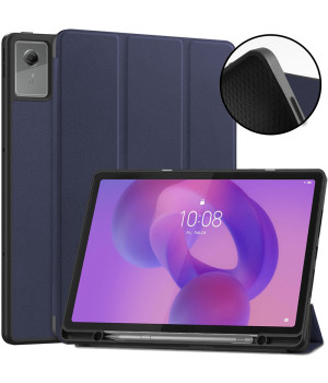 Чохол Galeo Flex TPU з відсіком для стилуса для Lenovo Idea Tab Plus 12.1" / Tab K12 TB361FU, TB361ZU Navy Blue