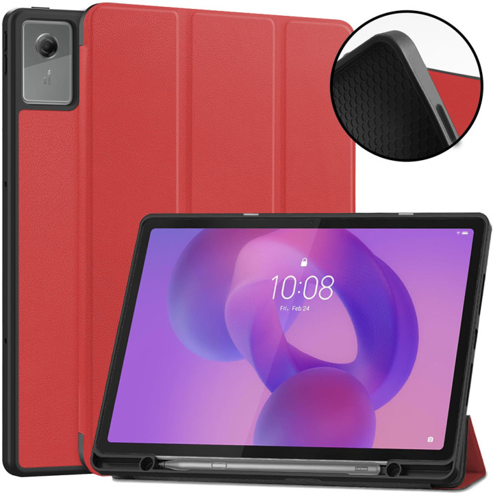 Чохол Galeo Flex TPU з відсіком для стилуса для Lenovo Idea Tab Plus 12.1" / Tab K12 TB361FU, TB361ZU Red